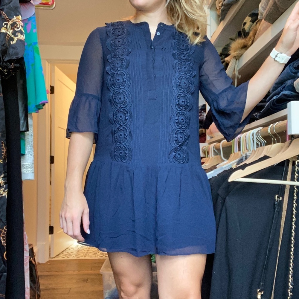Loft Navy Blue Dress